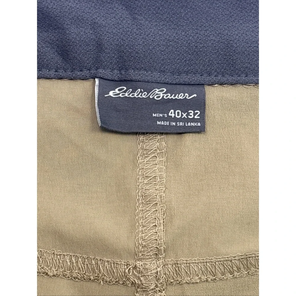 Eddie Bauer Mens‎ Tech Hiking Pants Size 40 x 32 Stretch Fishing Travel Khaki